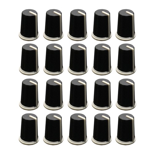 20pcs black rotary - black, knob